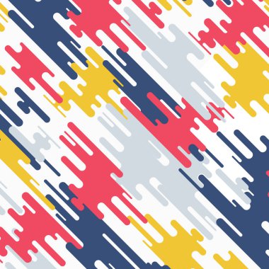 Renkli vektör çizim deseni. Son moda canlı tasarım - çizgili köşegen benekli parlak stil arka plan