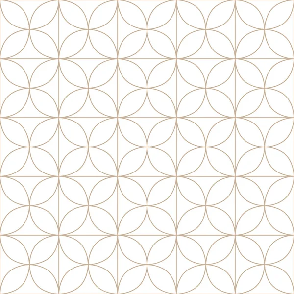 Vector seamless geometric ornamental minimalistic pattern. White oriental luxury background. Grid symmetric design — Stock Vector