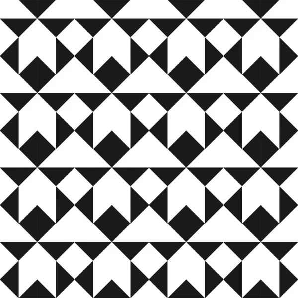 Vector creatief naadloos geometrisch patroon. Textiel gestreepte zwart-wit textuur. Abstracte monochrome stof achtergrond — Stockvector