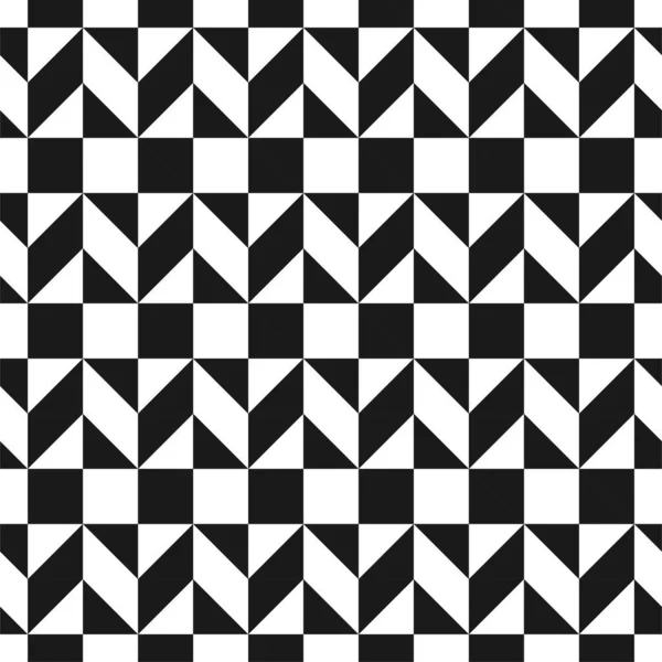 Vector creative seamless geometric pattern. Textile striped black and white texture. Abstract monochrome fabric background — Stock Vector