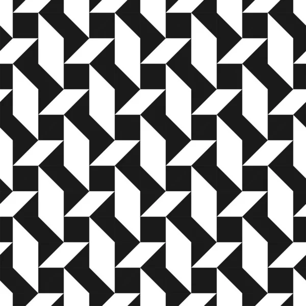 Vector creative seamless geometric pattern. Textile striped black and white texture. Abstract monochrome fabric background — Stock Vector