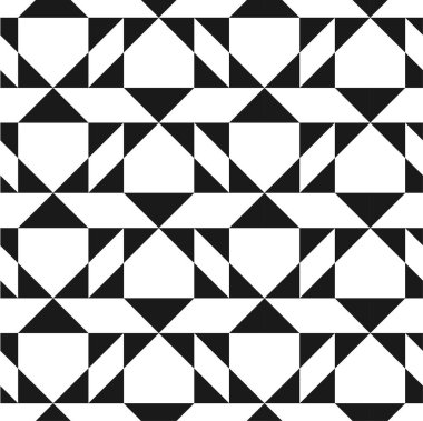 Vektör yaratıcı, kusursuz geometrik desen. Tekstil çizgili siyah beyaz doku. Soyut monokrom kumaş arkaplanı
