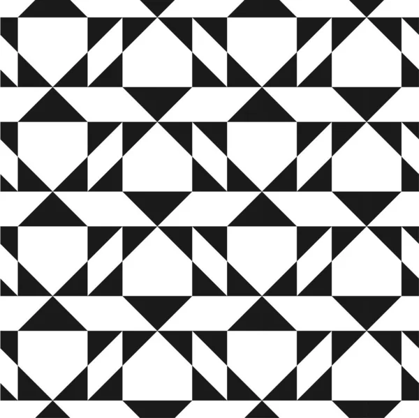 Wektor twórczy bezszwowy wzór geometryczny. Tekstylne paski czarno-białe tekstury. Abstrakcyjne monochromatyczne tło tkaniny — Wektor stockowy