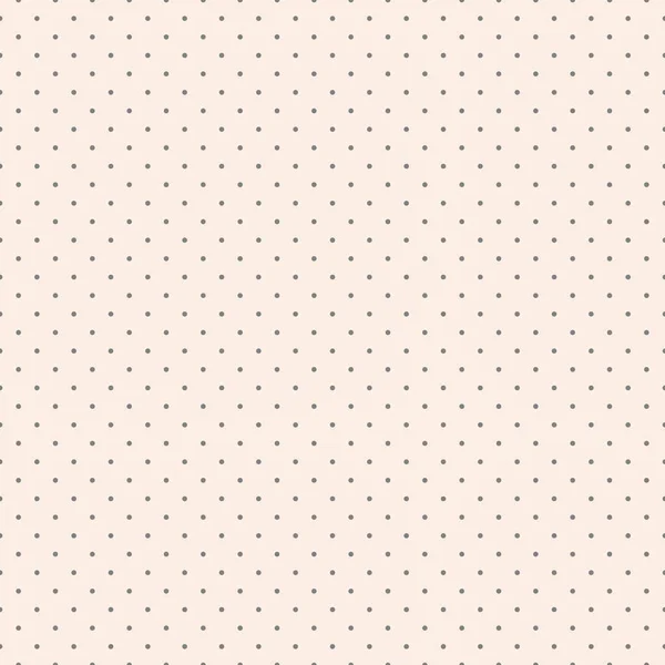 Fond pointillé répétable simple. Pois motif délicat sans couture. Design vintage minimaliste — Image vectorielle