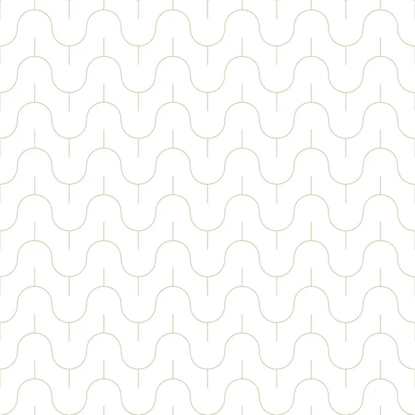 Vector seamless geometric minimalistic pattern. Luxury trendy background. Creative linear gold texture — Stock Vector