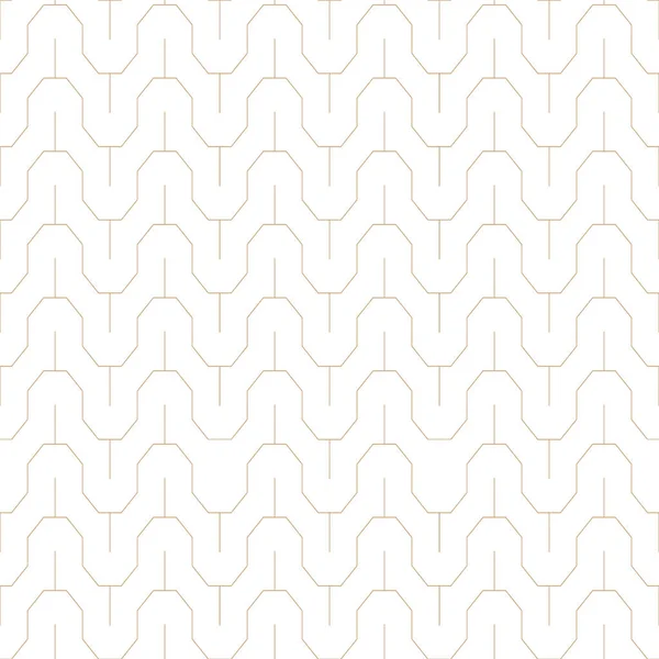 Vector naadloos geometrisch minimalistisch patroon. Luxe trendy achtergrond. Creatieve lineaire gouden textuur — Stockvector