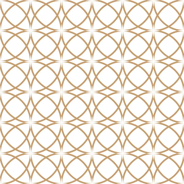 Decorative seamless ornamental pattern - luxury beige design. Geometric oriental background. Eastern repeatable grid texture — Stock Vector