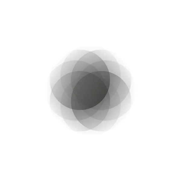 Icono creativo vectorial - elemento decorativo círculo, diseño geométrico. — Vector de stock
