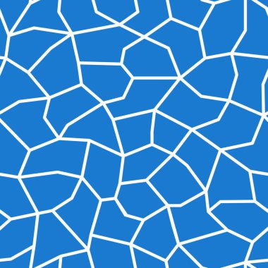 Mavi, pürüzsüz geometrik desen. Çağdaş fayans dokusu. Sonsuz tasarım. Canlı soyut çokgen arkaplan