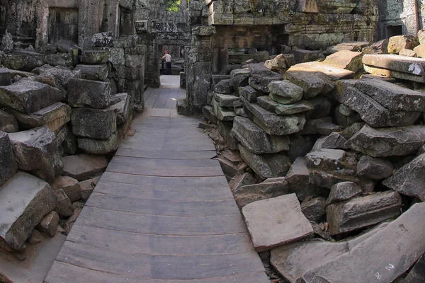 Arquitectura Antigua Angkor Wat Camboya Día Soleado —  Fotos de Stock