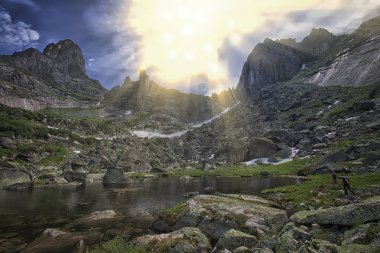 Mount Ergaki - Doğu Sayans bir yaz gününde
