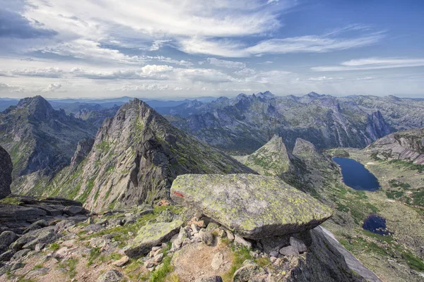 Mount Ergaki Wschodniej Sayans Letni Dzień — Zdjęcie stockowe