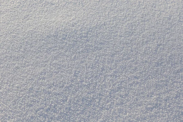 Sehr Schöne Schneedecke Einem Wintertag — Stockfoto