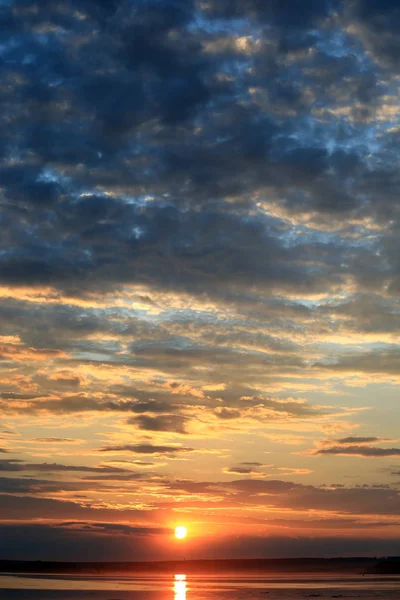 Summer Landscape Beautiful Sunset Tranquil River Stock Image