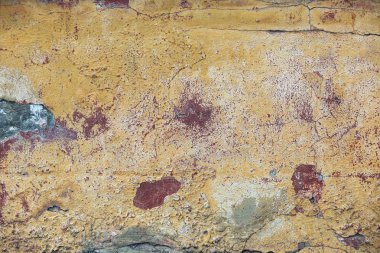 makro arka plan doku duvar sarı boyalı