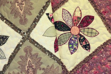 makro doku arka plan patchwork çok renkli kumaş parçaları