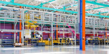 Yelabuga, Rusya - 12 Mayıs 2014: montaj hattı araçları Ford Sollers özel ekonomik bölgeye fabrika kurdu 