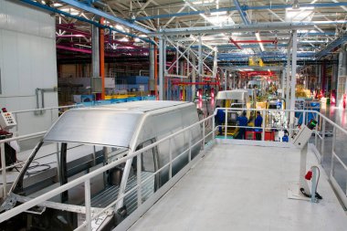 Yelabuga, Rusya - 12 Mayıs 2014: montaj hattı araçları Ford Sollers özel ekonomik bölgeye fabrika kurdu 