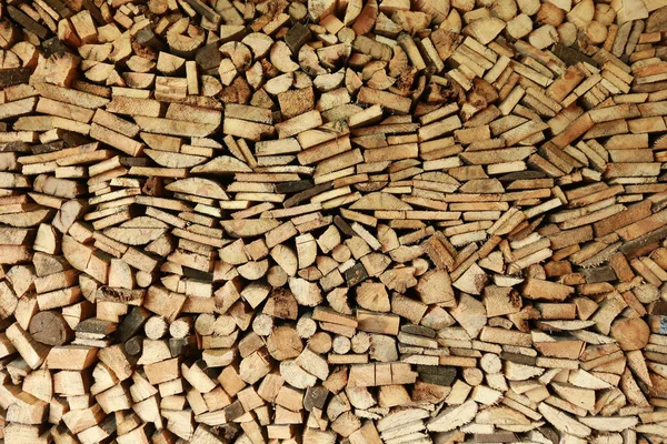 Nahaufnahme Textur Eines Haufens Aus Holzstämmen Und Brettern — Stockfoto