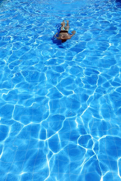 Isolated Azure Water Pool Swimmer Water — Stock Photo, Image