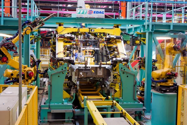 Yelabuga Ρωσία Μαΐου 2014 Οχήματα Γραμμής Συναρμολόγησης Ford Sollers Εργοστάσιο — Φωτογραφία Αρχείου