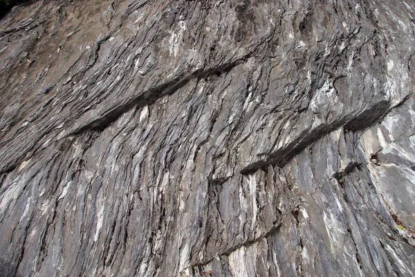 Makrooberflächenstruktur Graue Steinklippen — Stockfoto