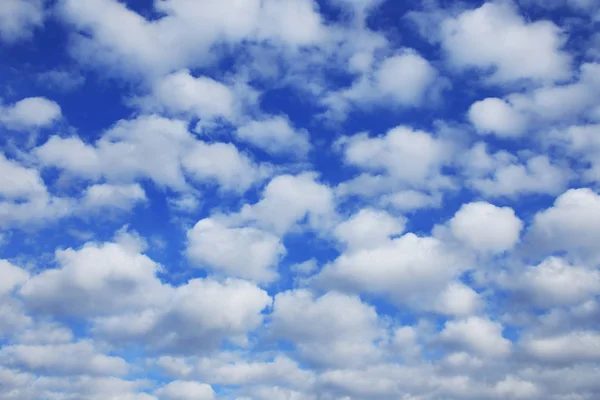 Paisaje Hermoso Cúmulo Nubes Contra Cielo Azul Día Soleado —  Fotos de Stock