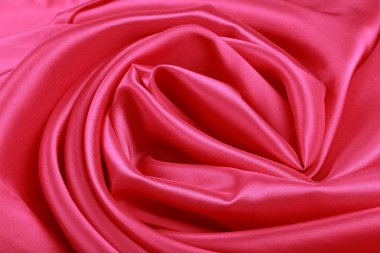 Kırmızı ipek katlanmış gül stüdyosunun makro dokusu 