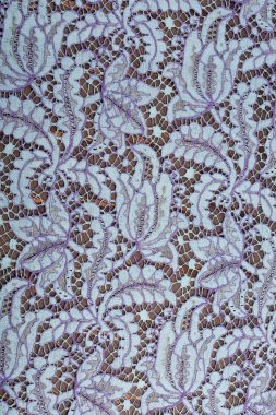 Yakın plan doku dantel çiçek süsleme stüdyosu.