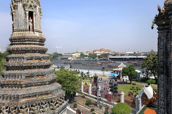 Bangkok Thailand December 2014 Wat Arun Gryningstemplet Templet Härstammar Från — Stockfoto