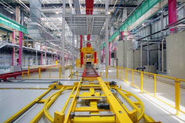 Yeni kaynak Dükkanı araba fabrika montaj hattı iç