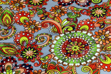 Kumaş stüdyosundaki makro parlak çiçek deseni