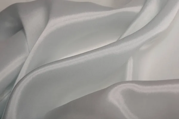 Macro Textura Tela Satén Estudio Color Blanco — Foto de Stock