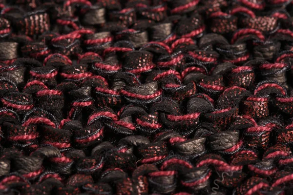 Makro Textura Vínově Pleteného Textilního Studia — Stock fotografie