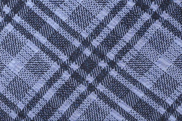 Macro Purple Plaid Fabric Texture Cage Studio — Stock Photo, Image