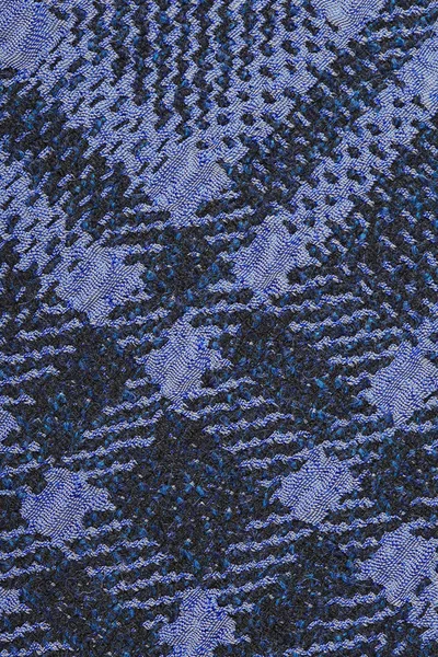 Texture Tissu Carreaux Macro Violet Dans Studio Cage — Photo