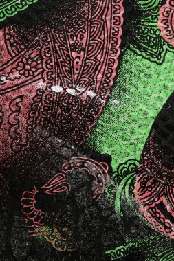 makro doku parçası. Çok renkli deri stüdyo.