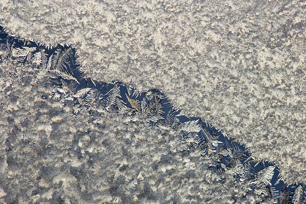 Makro obraz kolorowe światło mroźne szyby Natural Ice PA — Zdjęcie stockowe