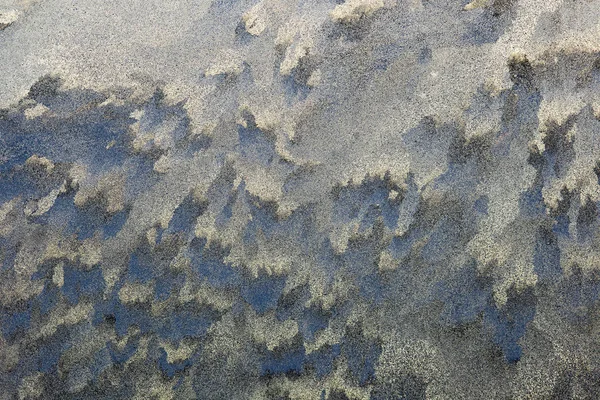 Makrobild av färgglada ljus Frosty fönster glas naturlig is PA — Stockfoto