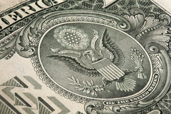 банкнота один доллар США
 