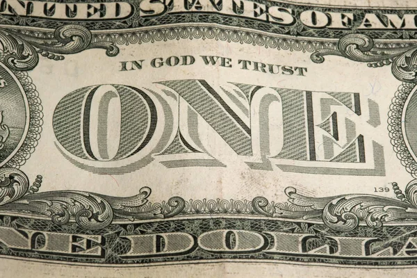 Банкнота 1 долар США — стокове фото
