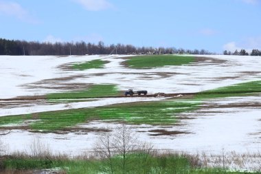kar eritmek erken ilkbaharda 
