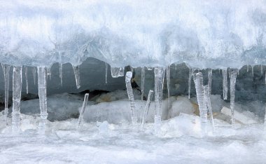 buz ve buz sarkıtları