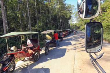 Angkor Wat, Kamboçya - 20 Aralık 2014: An'a gezi turu