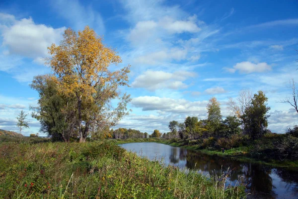 Otoño en el río — Foto de Stock