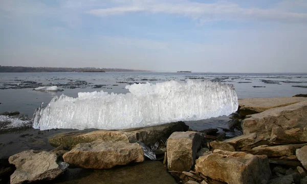 Transparent melted ice — Stock Photo, Image