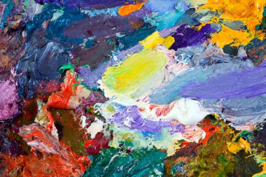 bir sanatçının paleti