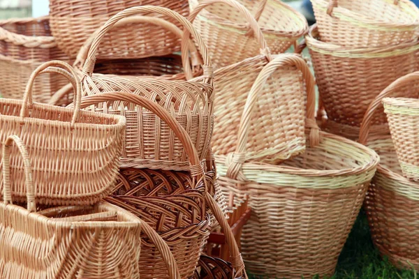 Cestas de mimbre —  Fotos de Stock