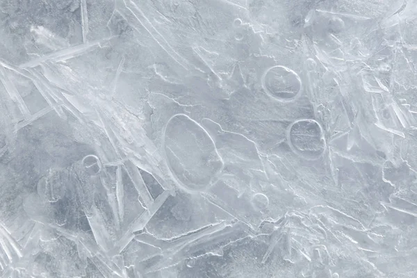 Textur av is på floden — Stockfoto