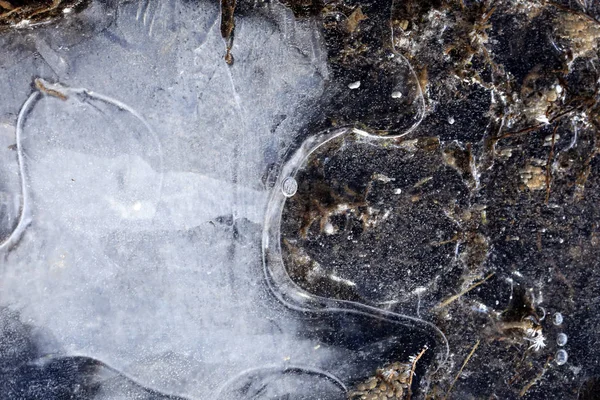 纹理的冰和雪 — 图库照片
